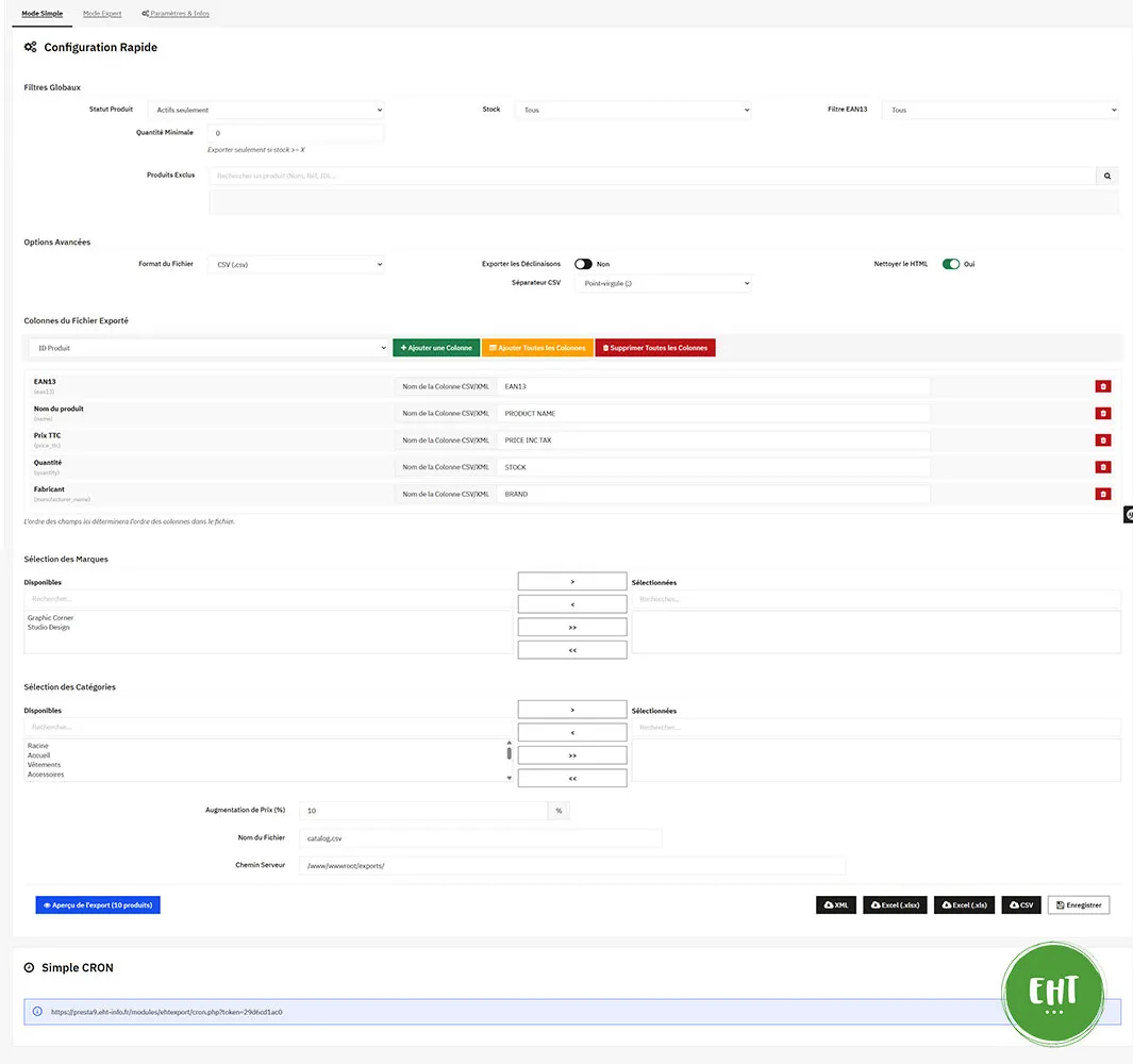 EHT Export Product (CSV, EXCEL, XML) - Image 5