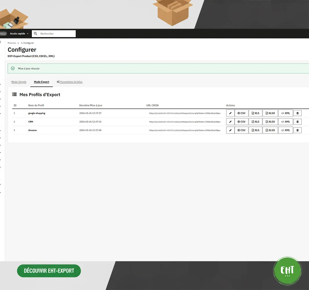 EHT Export Product (CSV, EXCEL, XML) - Image 3